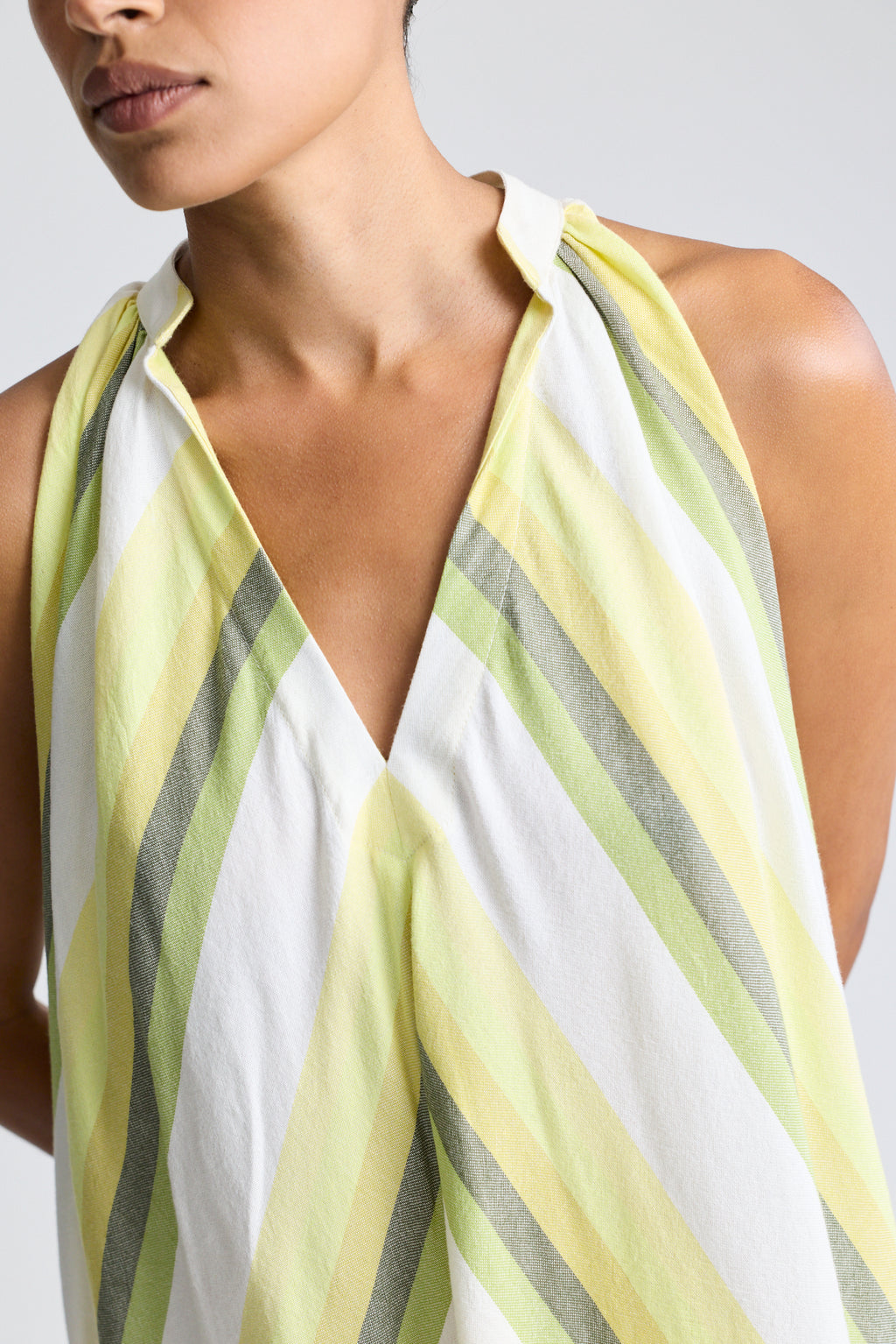 The Halter Dress - Striped