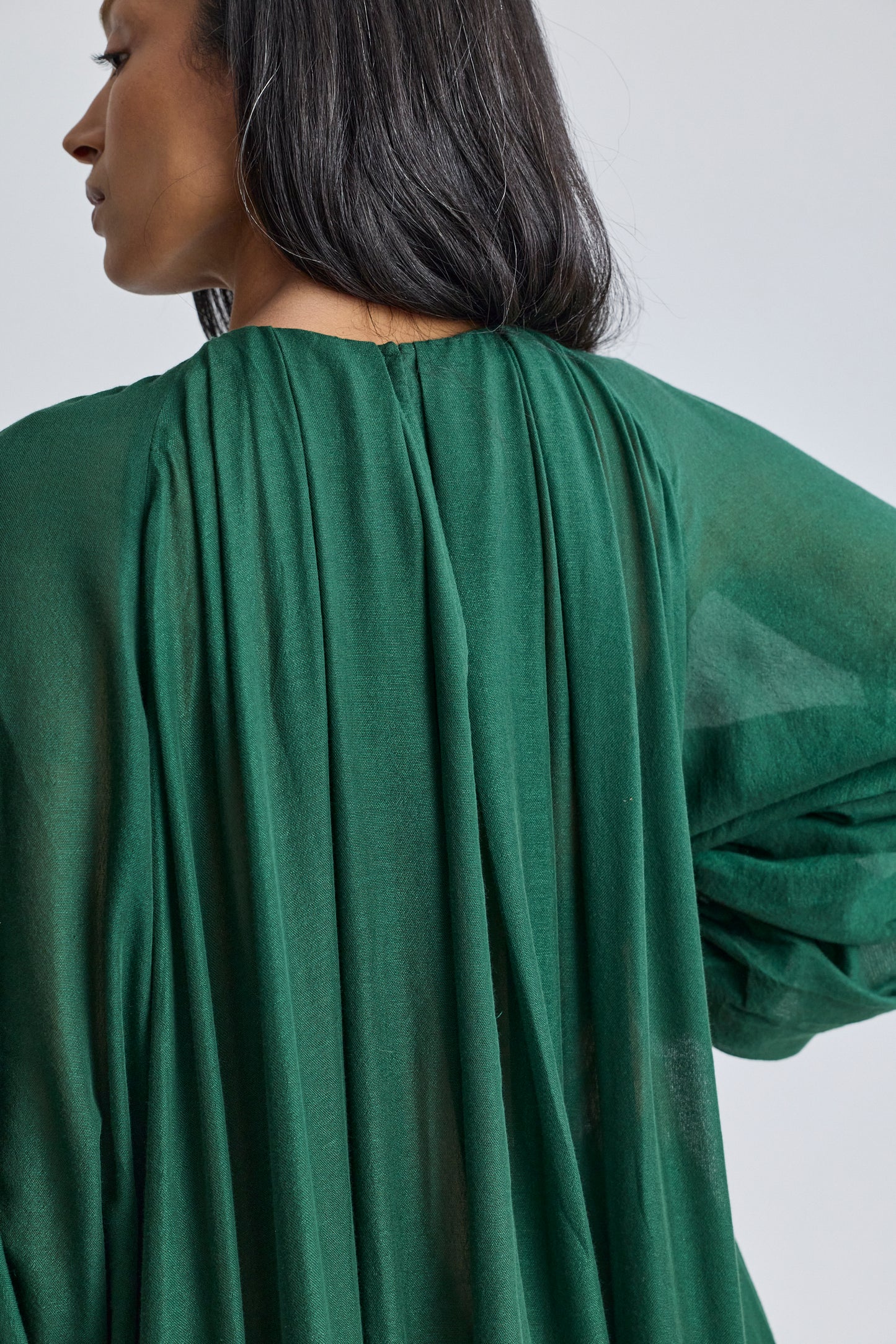 The Tiered Touareg Dress - Pine