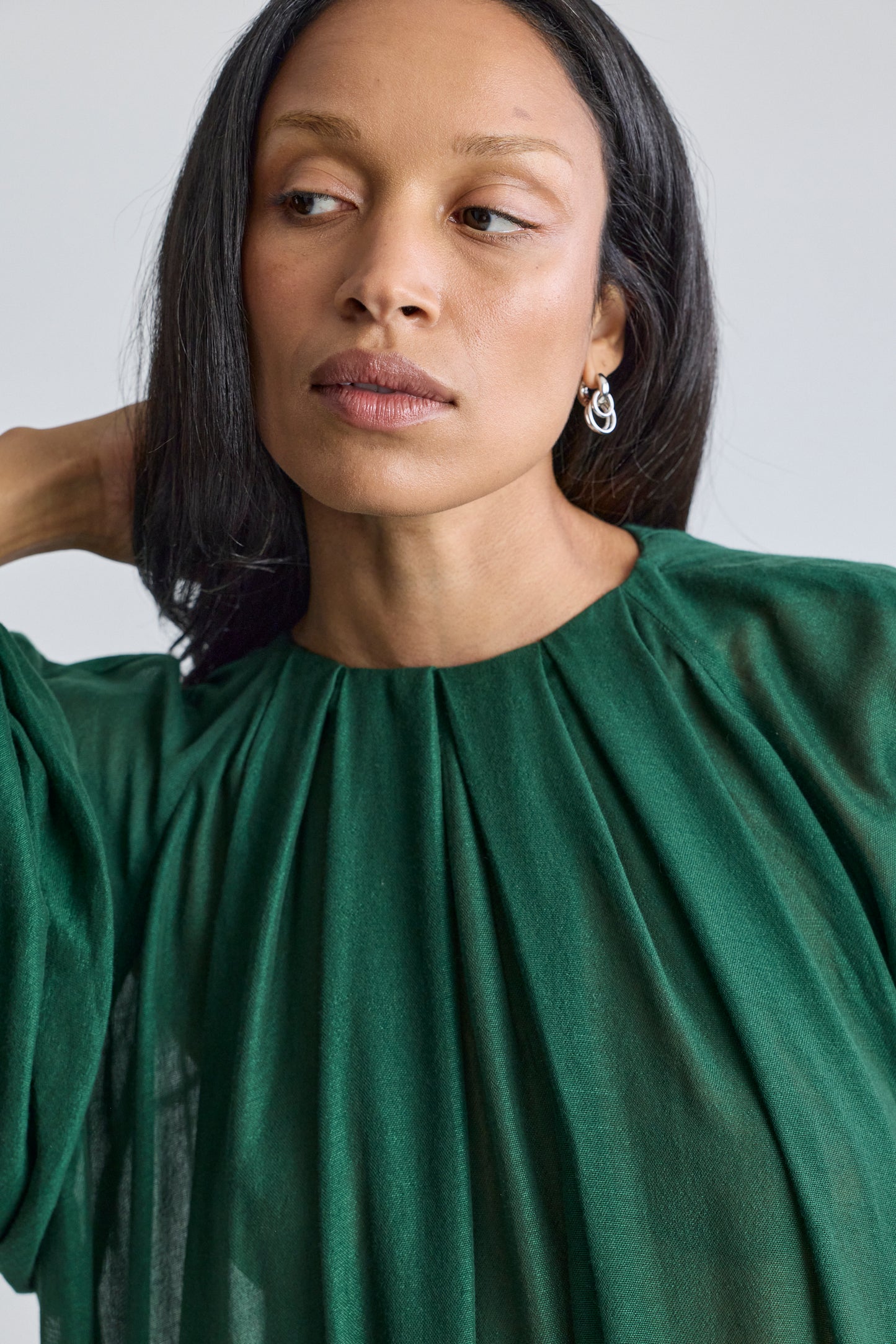 The Tiered Touareg Dress - Pine