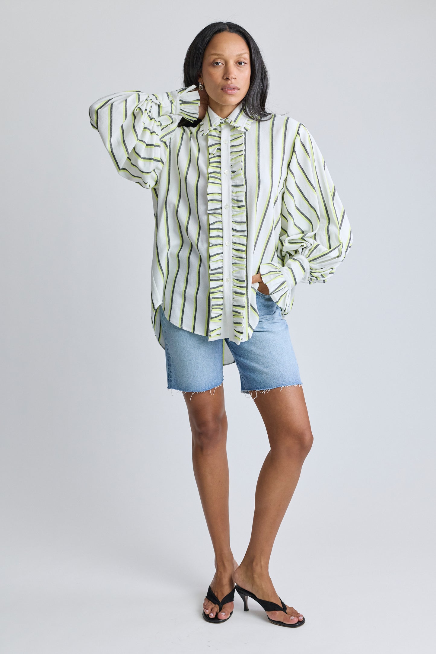 The Blouse - Silk Sunny + Black