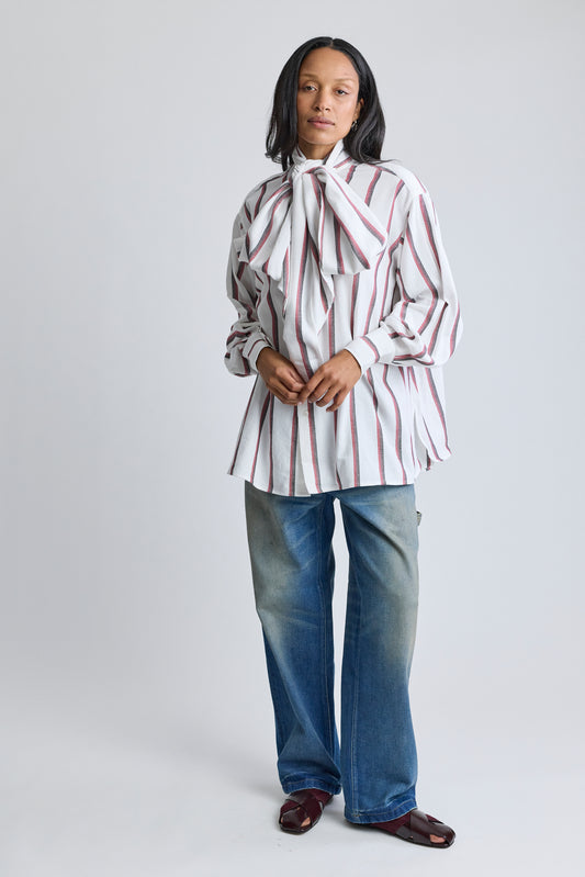 The Scarf Blouse - Stripe