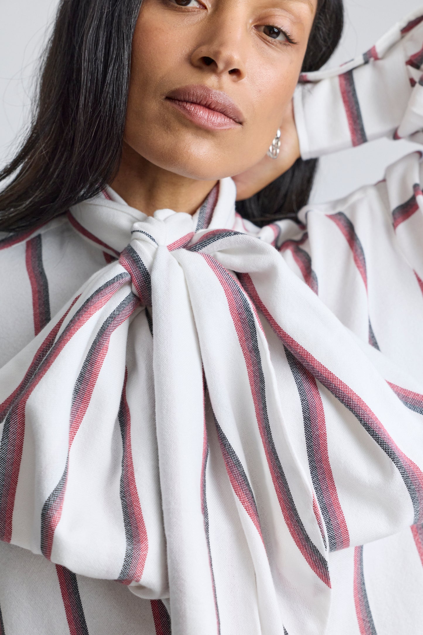 The Scarf Blouse - Stripe