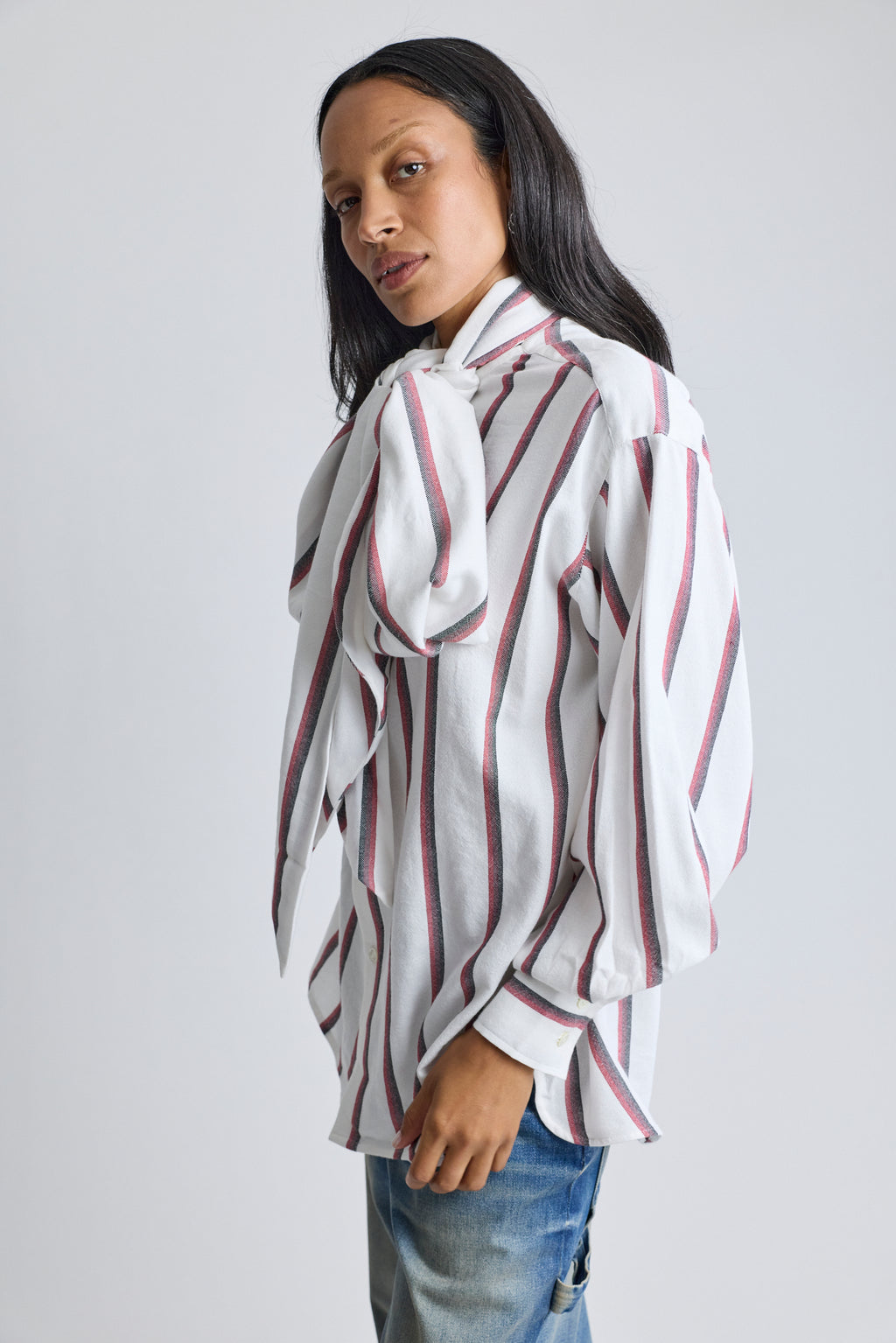 The Scarf Blouse - Stripe