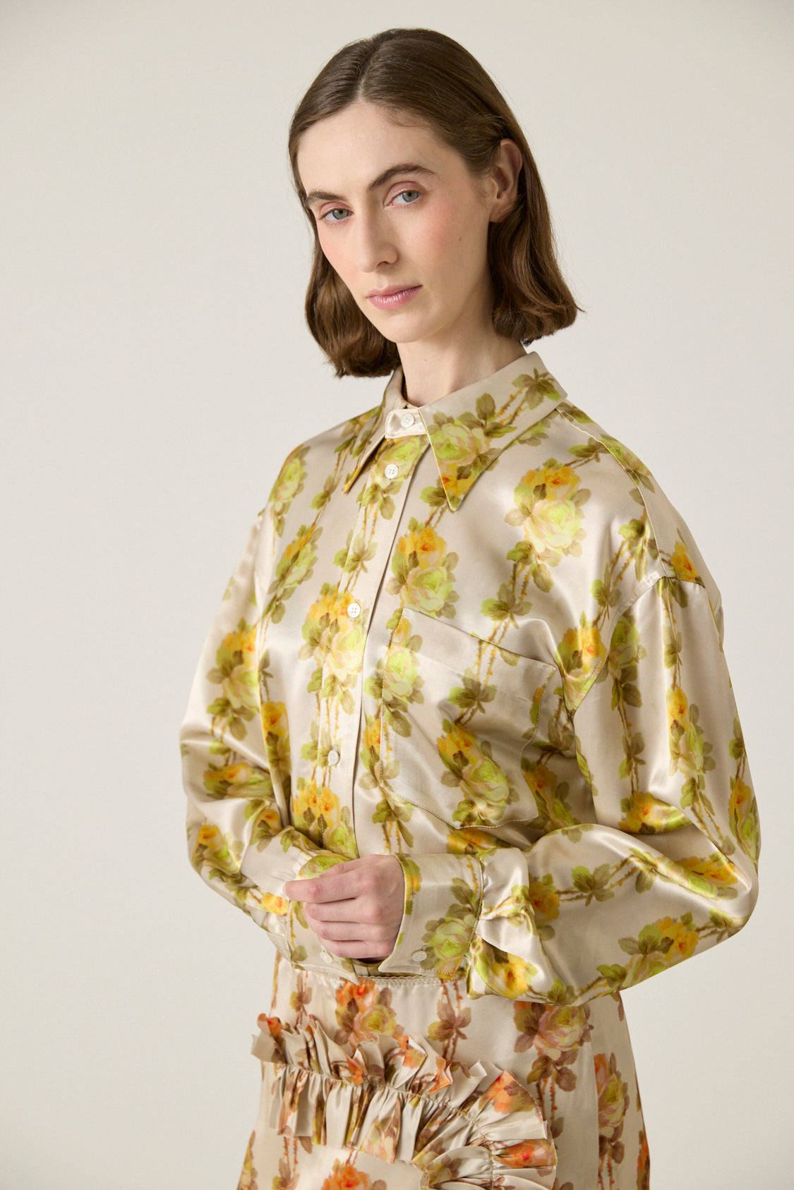 Classic Shirt with Formal Collar - Yellow