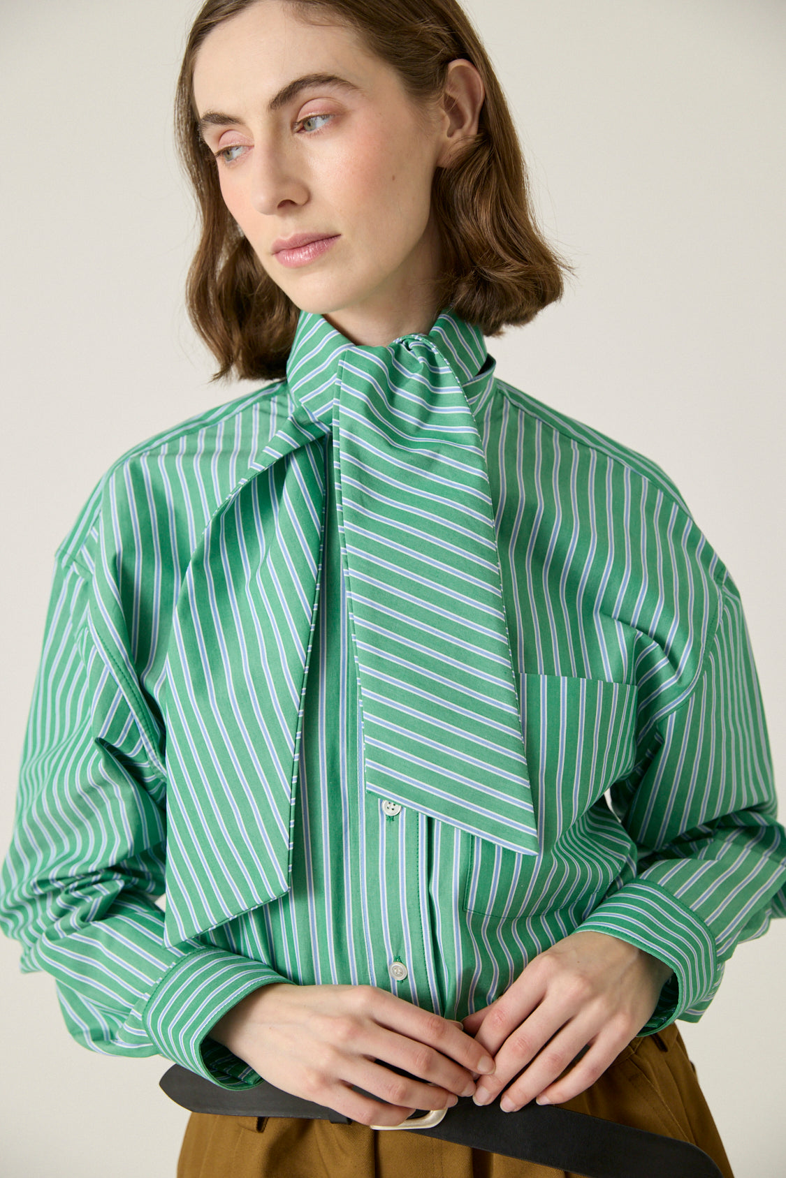 Classic Shirt with Scarf Tie