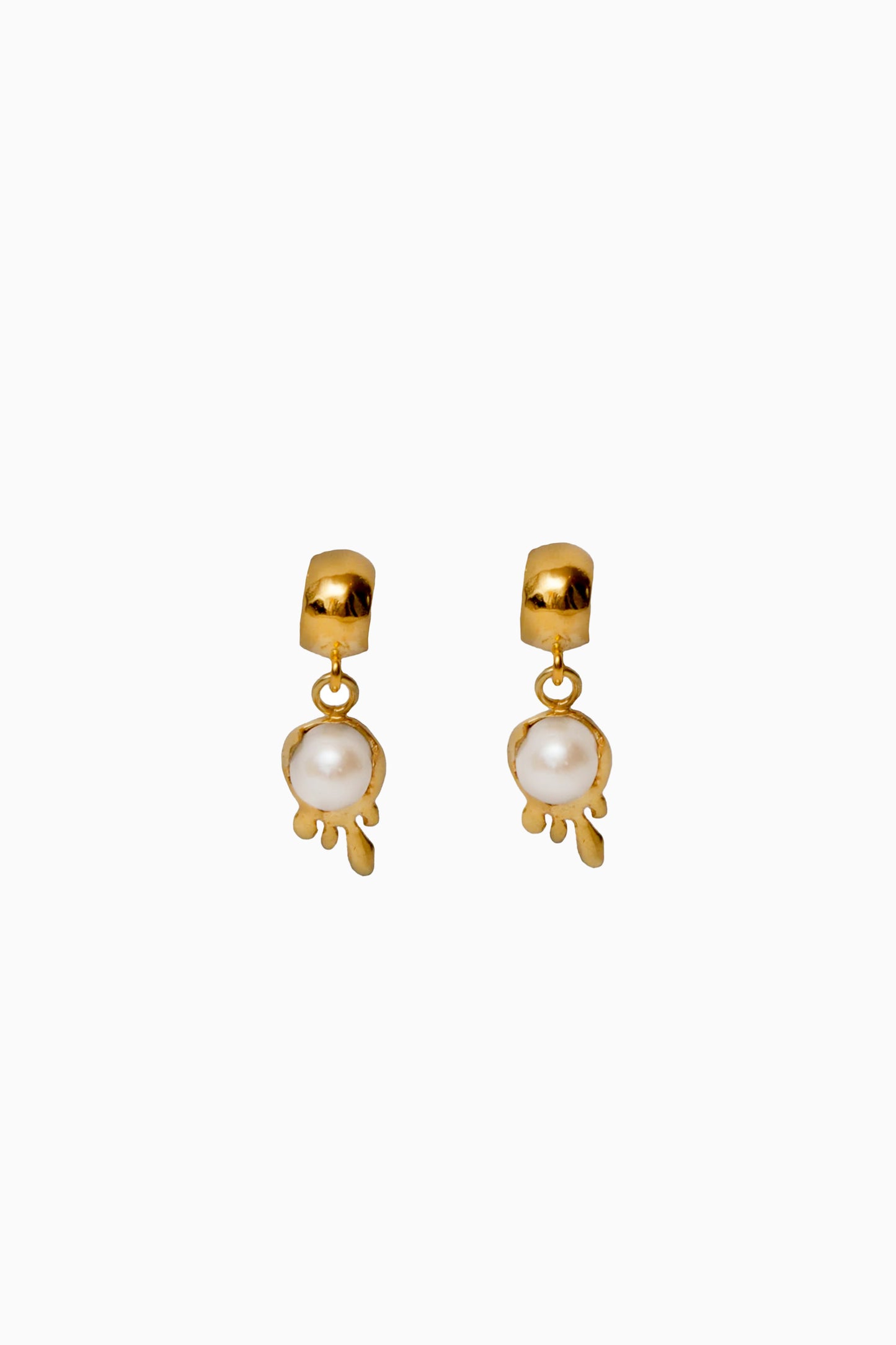 Drippy Earrings Large (Pair) - Gold