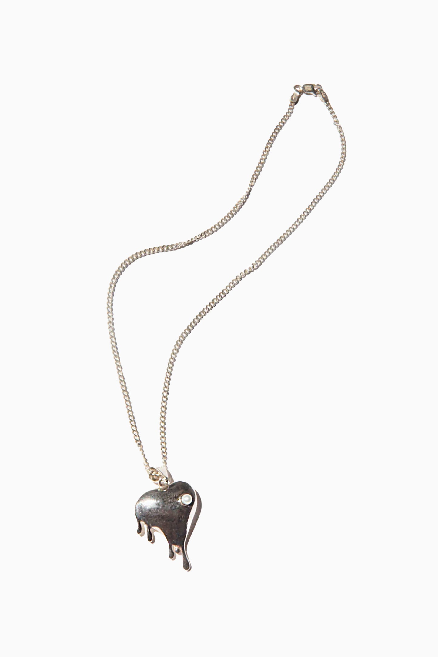 Heart Melt Necklace - Silver