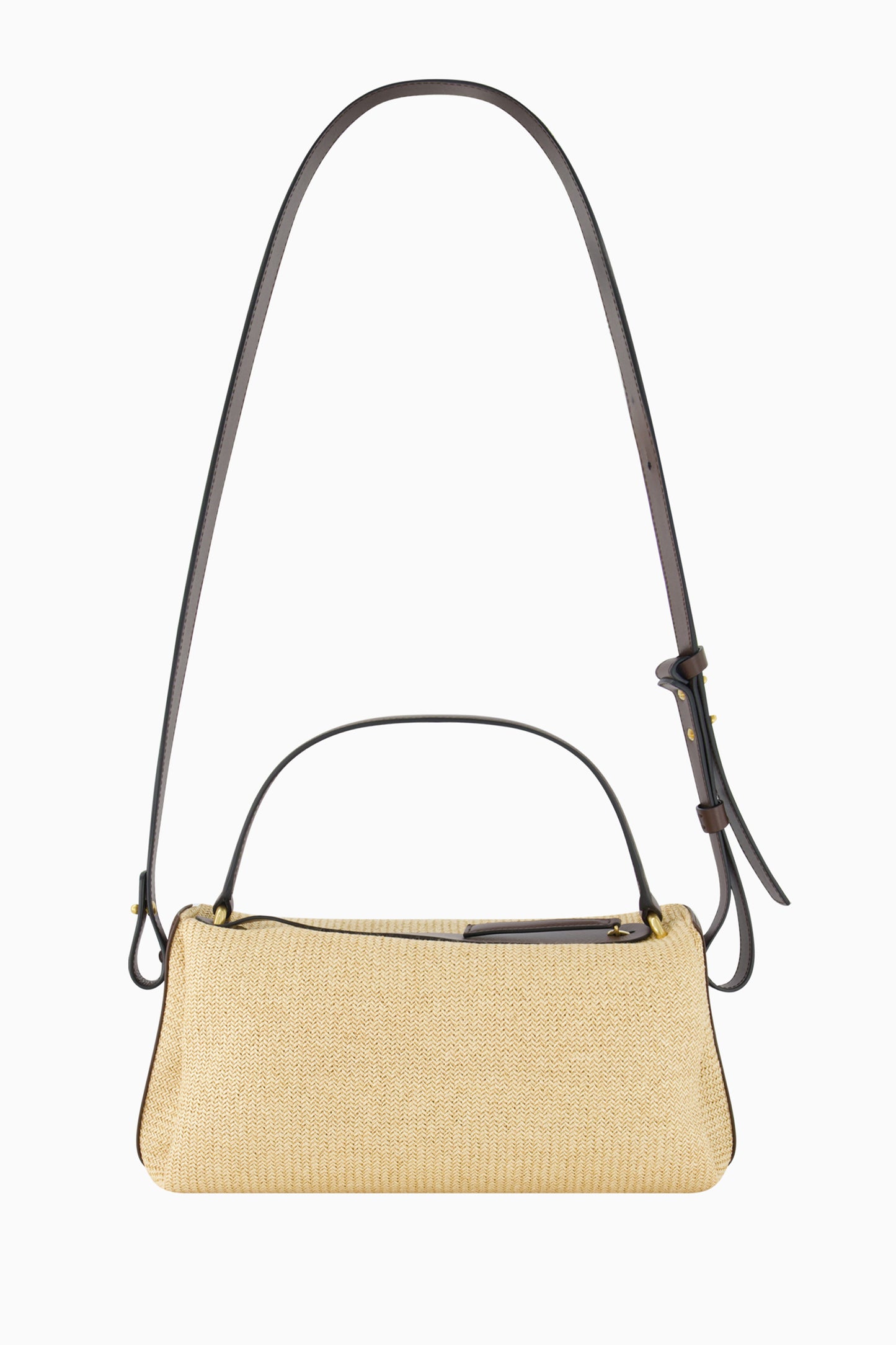 Scorpius Bag - Raffia & Dark Chocolate