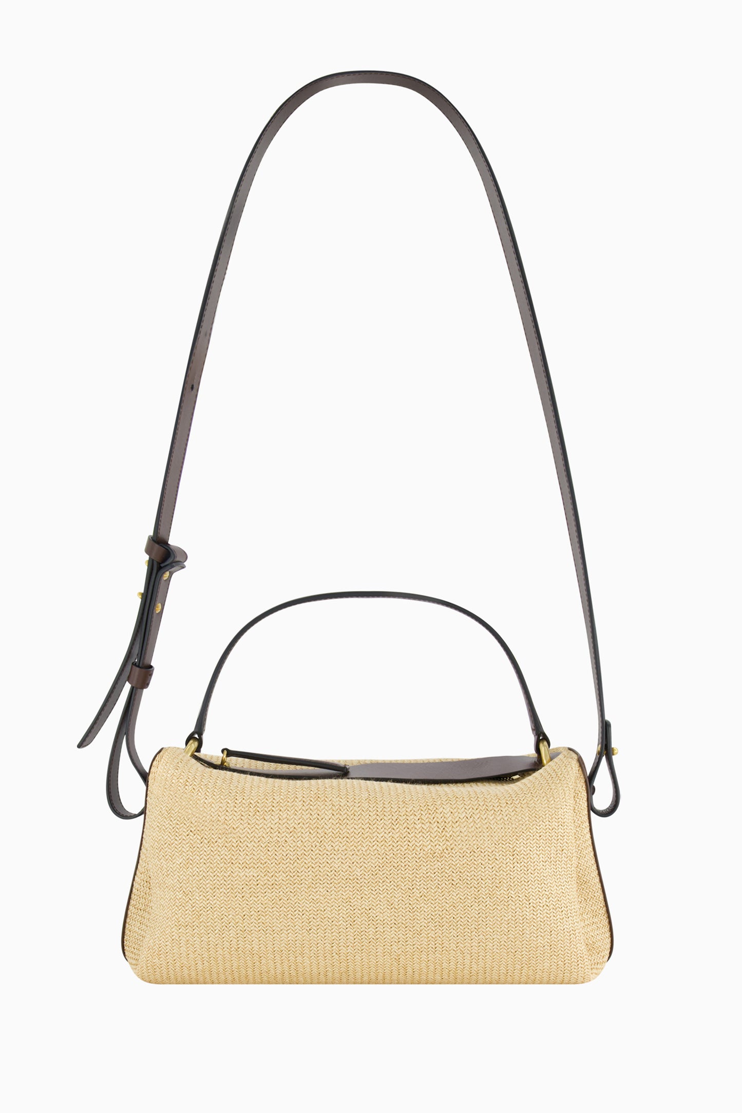 Scorpius Bag - Raffia & Dark Chocolate