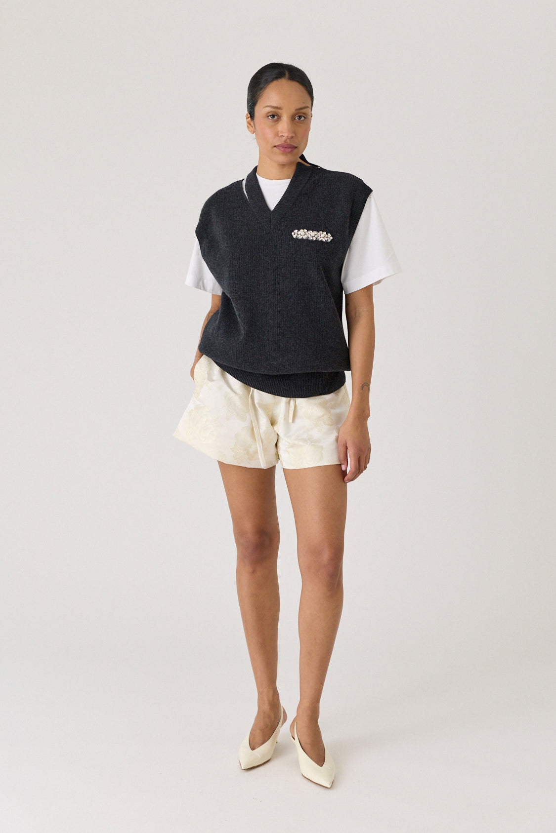 Elasticated Rose Shorts