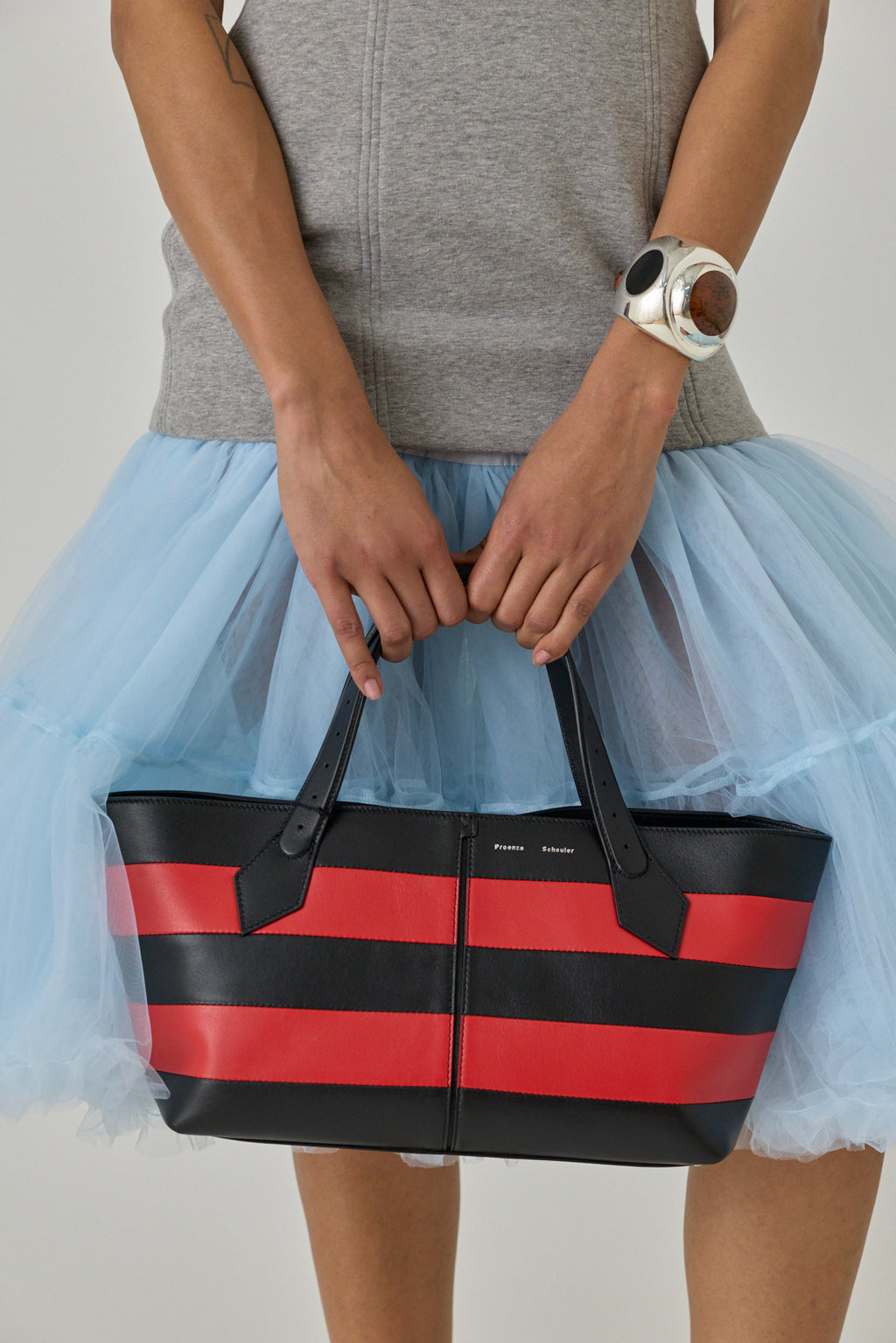 East West Chelsea Tote - Striped