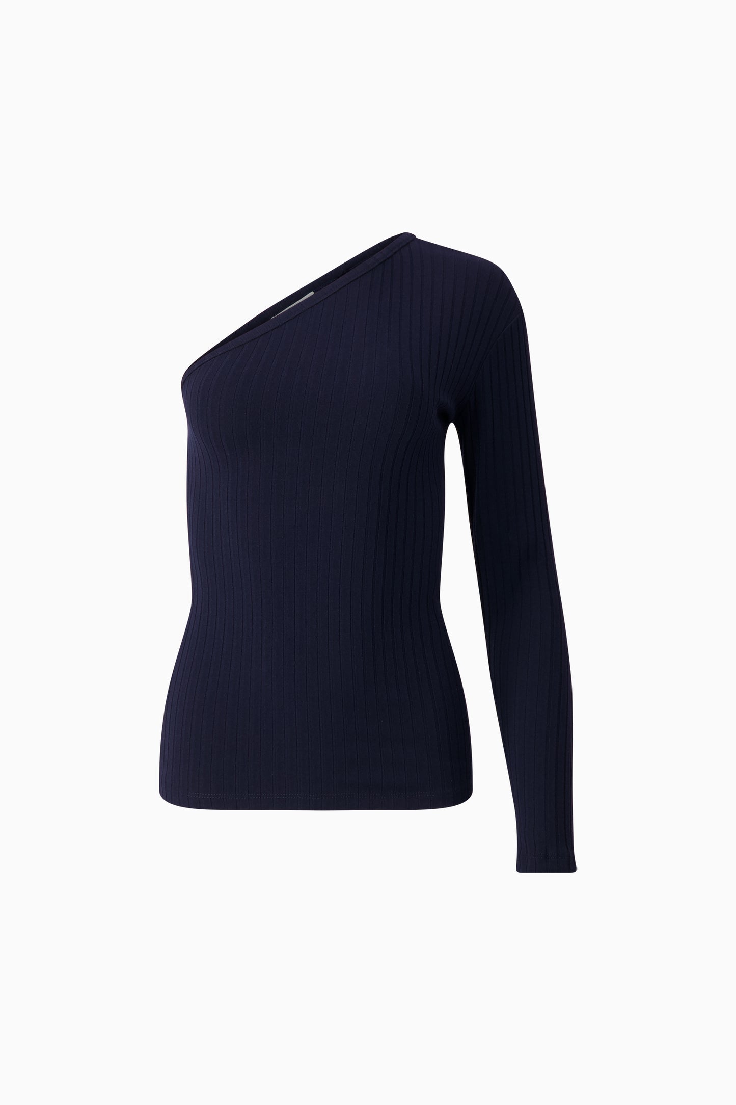 Wide Rib Knit Top - Midnight