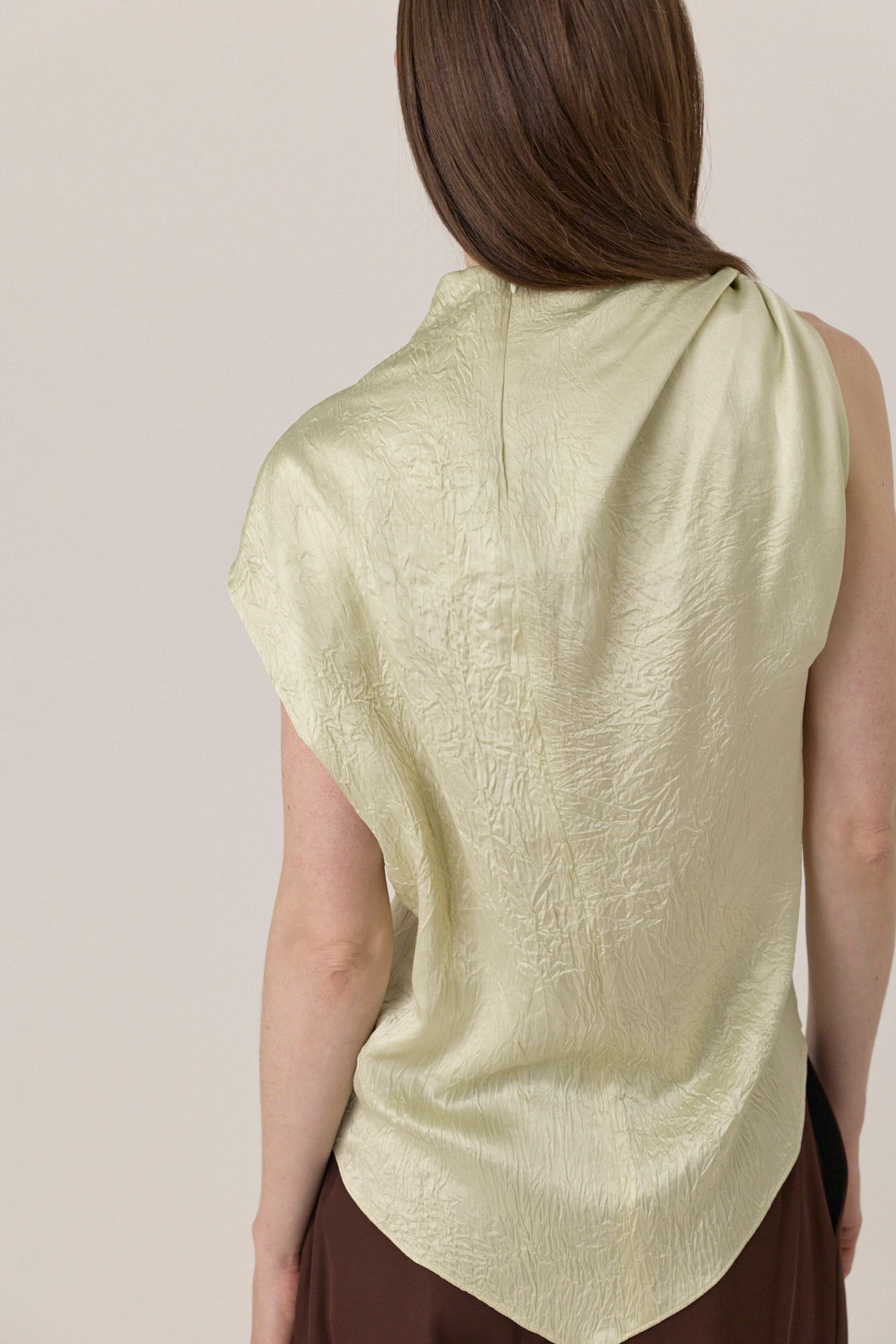 Twist Shoulder Top - Pistachio