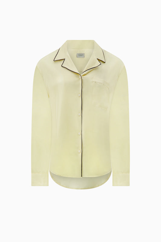 Notched Collar Shirt Piped - Butter