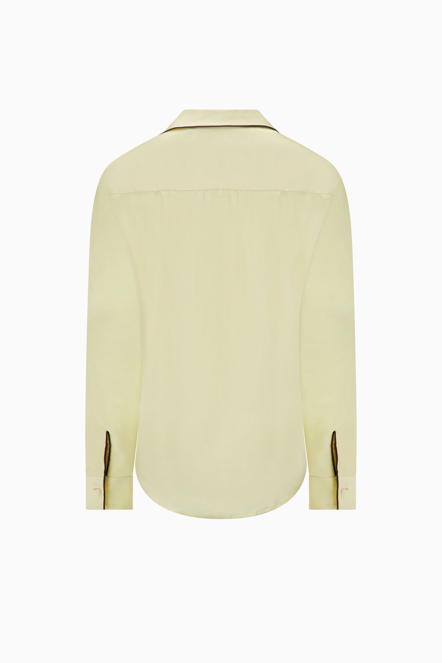 Notched Collar Shirt Piped - Butter