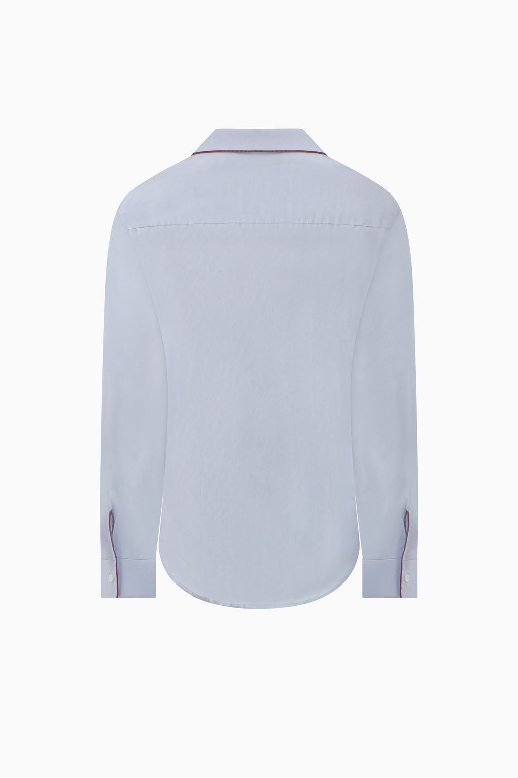Notched Collar Shirt Piped - Glacier