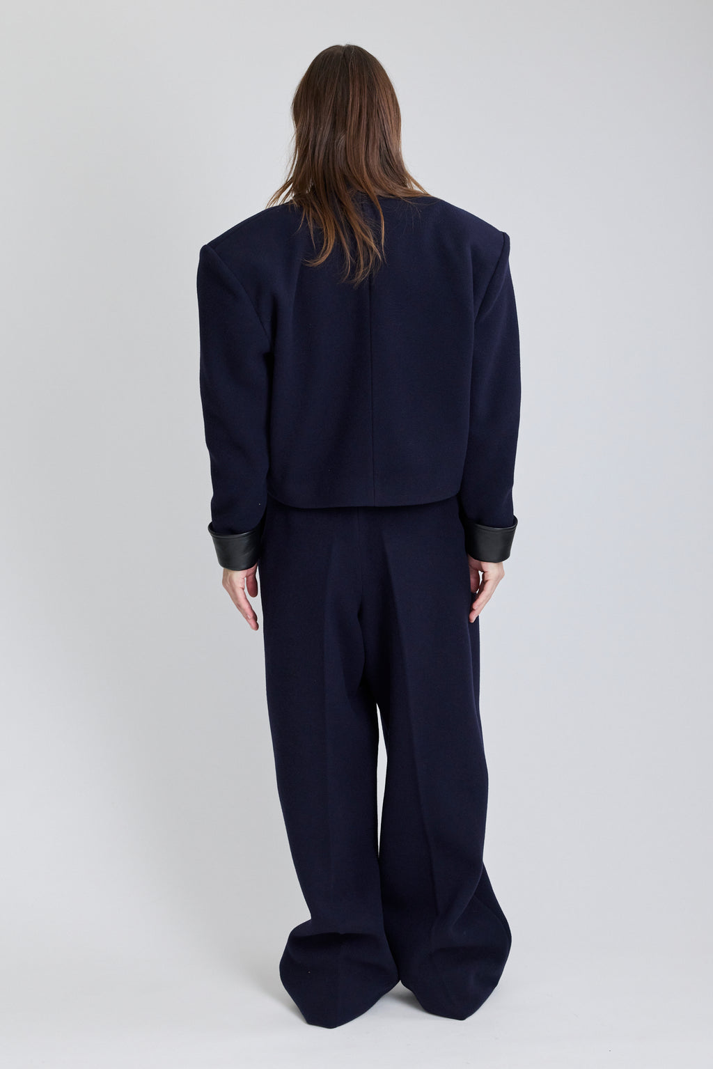 Tailored Trousers - Dark Navy