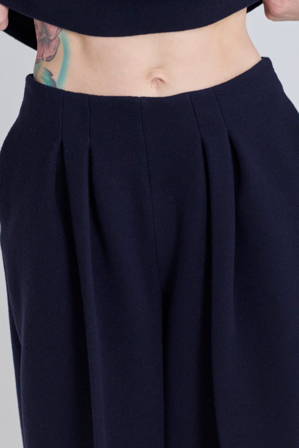 Tailored Trousers - Dark Navy