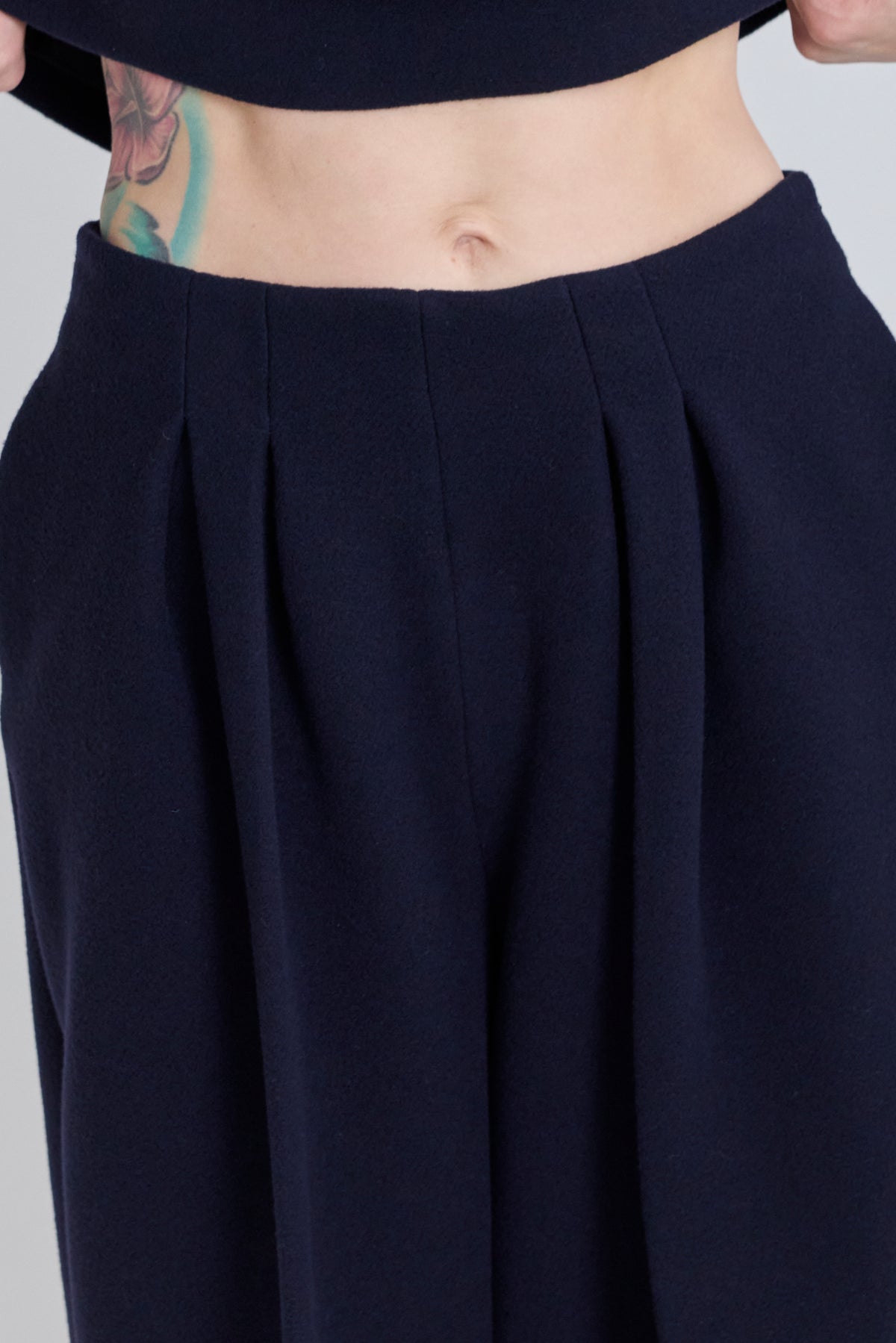 Tailored Trousers - Dark Navy