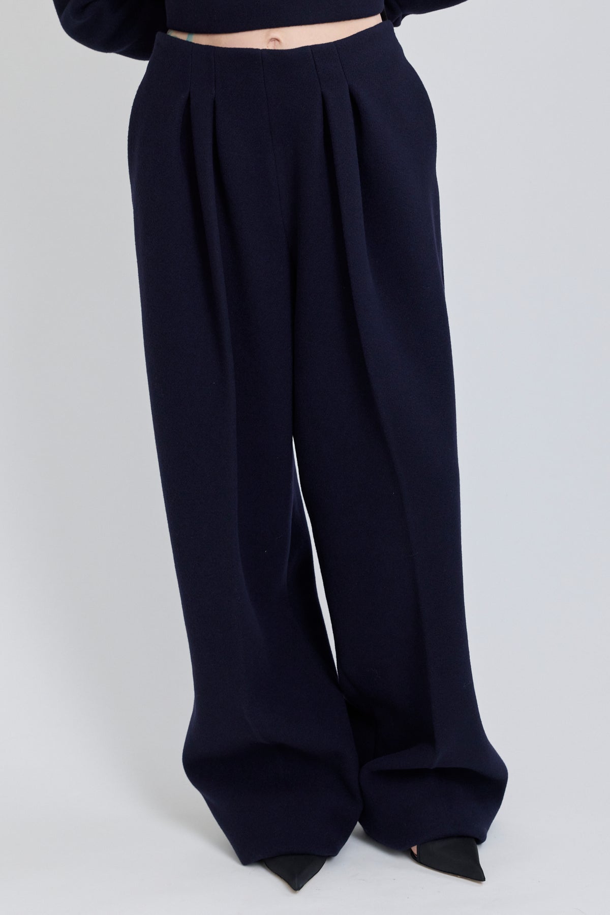 Tailored Trousers - Dark Navy