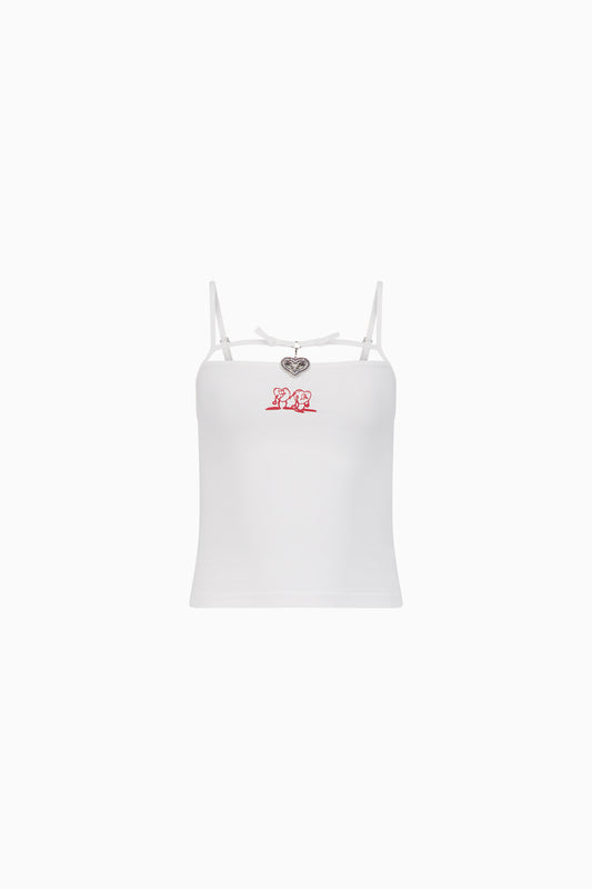 Charmed Top - White