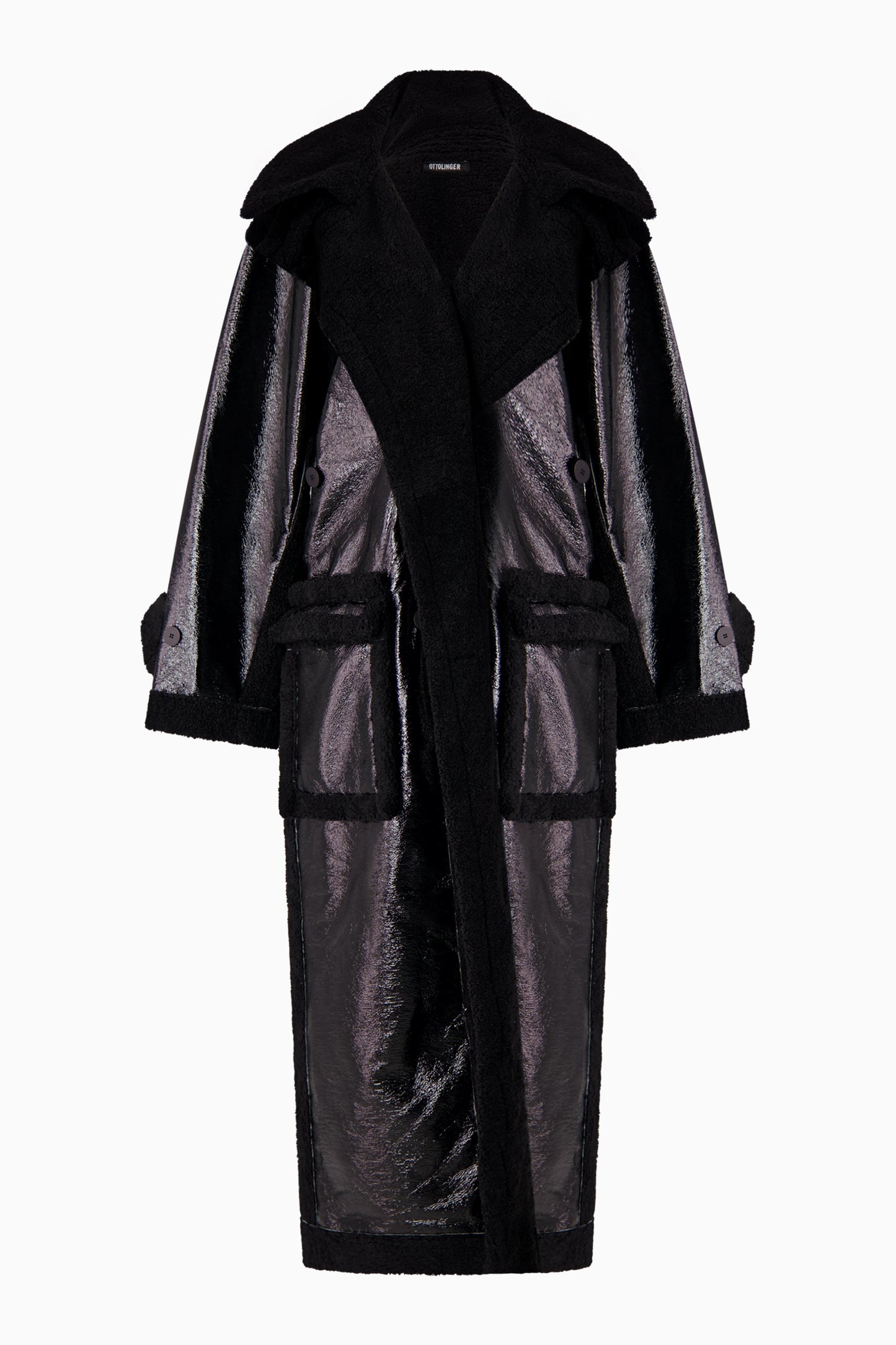 Shearling Oversized Split Coat