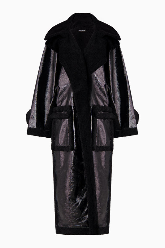 Shearling Oversized Split Coat