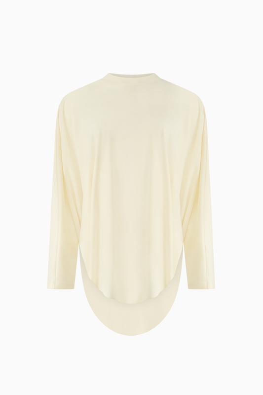 Oversized Cape Top - Beige
