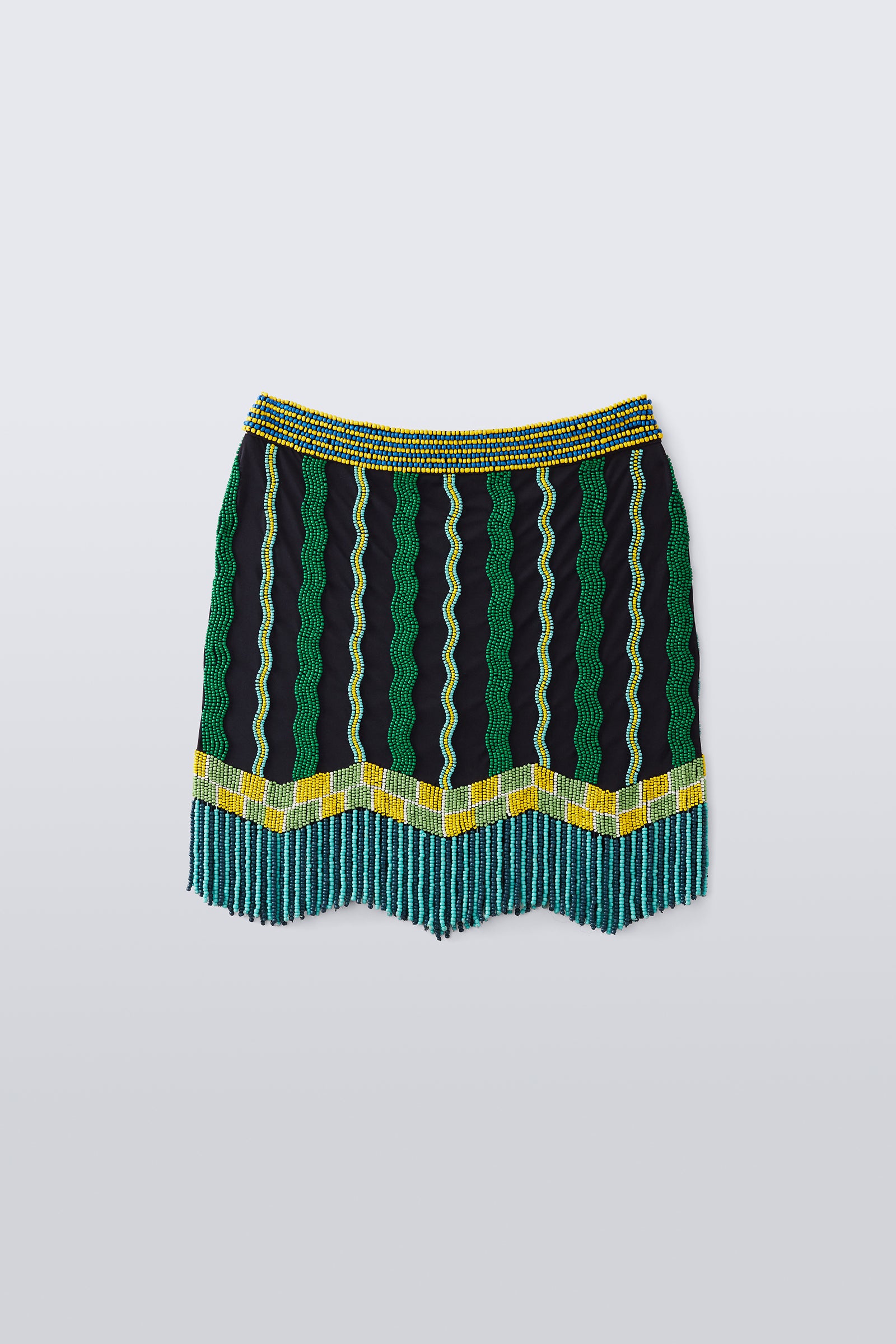 Mimi Liberté by Michel Klein Beaded Viscose Skirt, Resort 2019