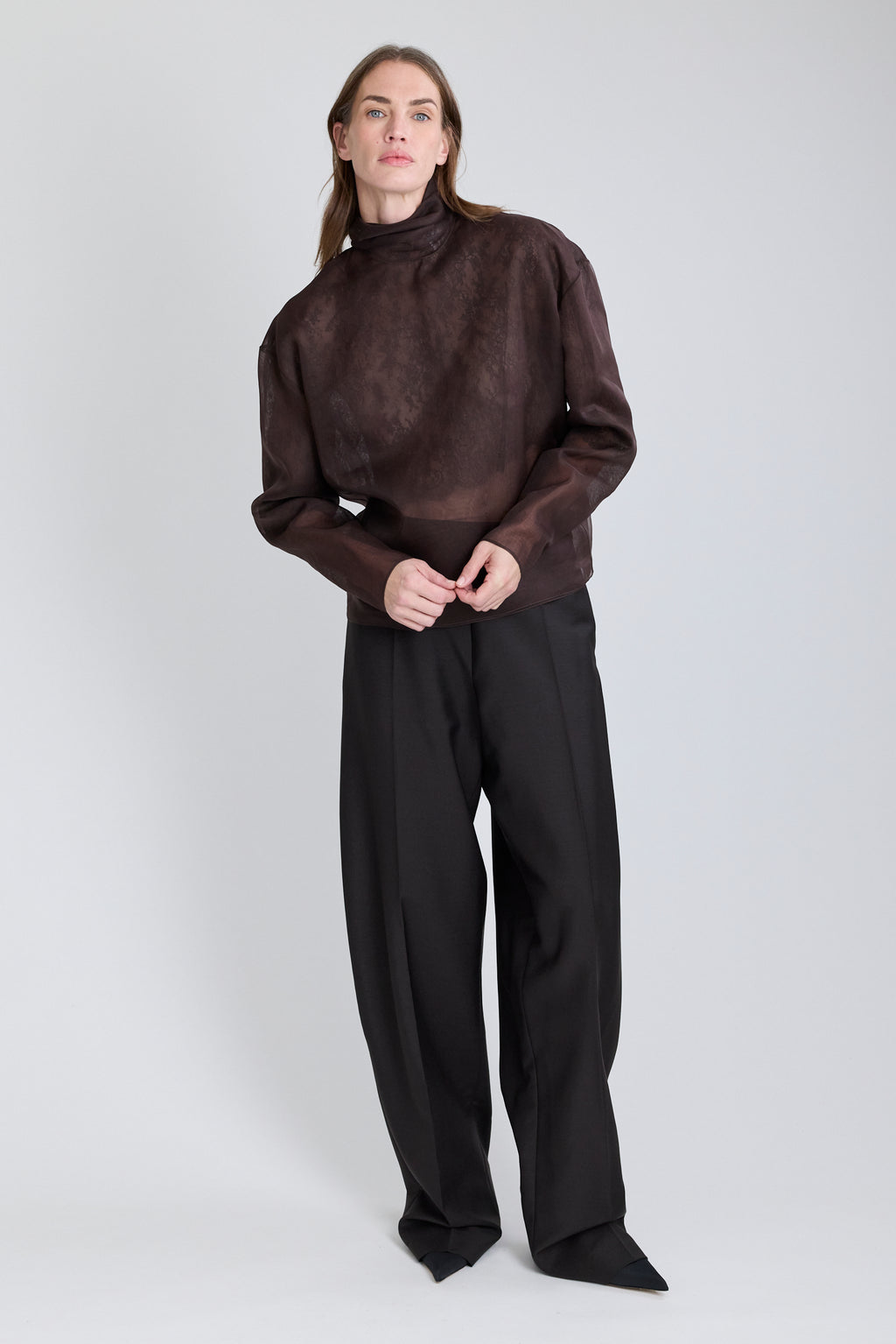 Organza & Lace Top