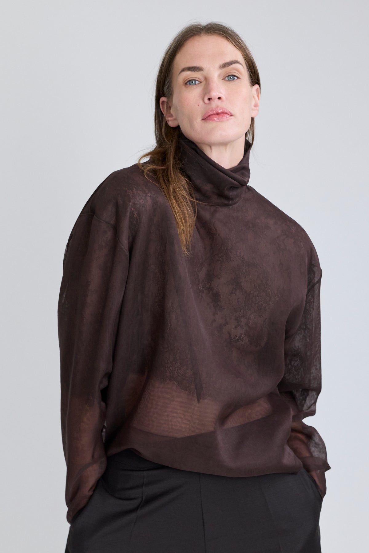 Organza & Lace Top
