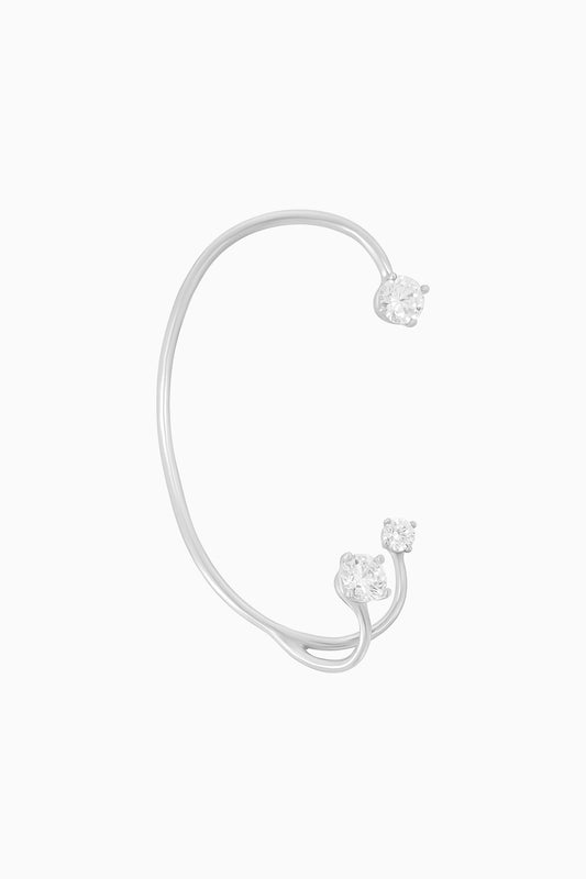 Three Point Ear Cuff - Silver