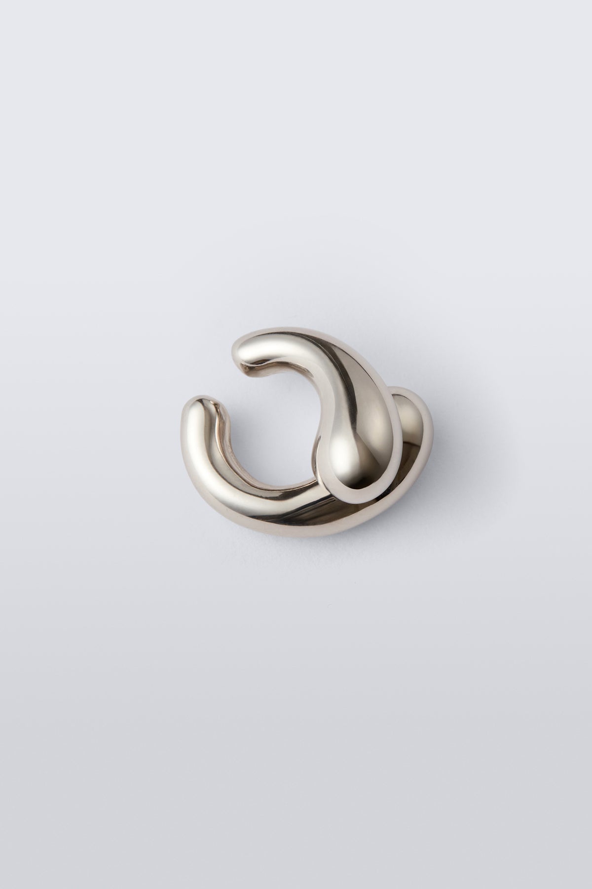 Blow Up Helix Ear Cuff - Silver