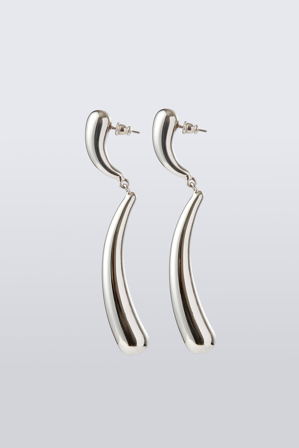 Blow Up Forma Earrings - Silver