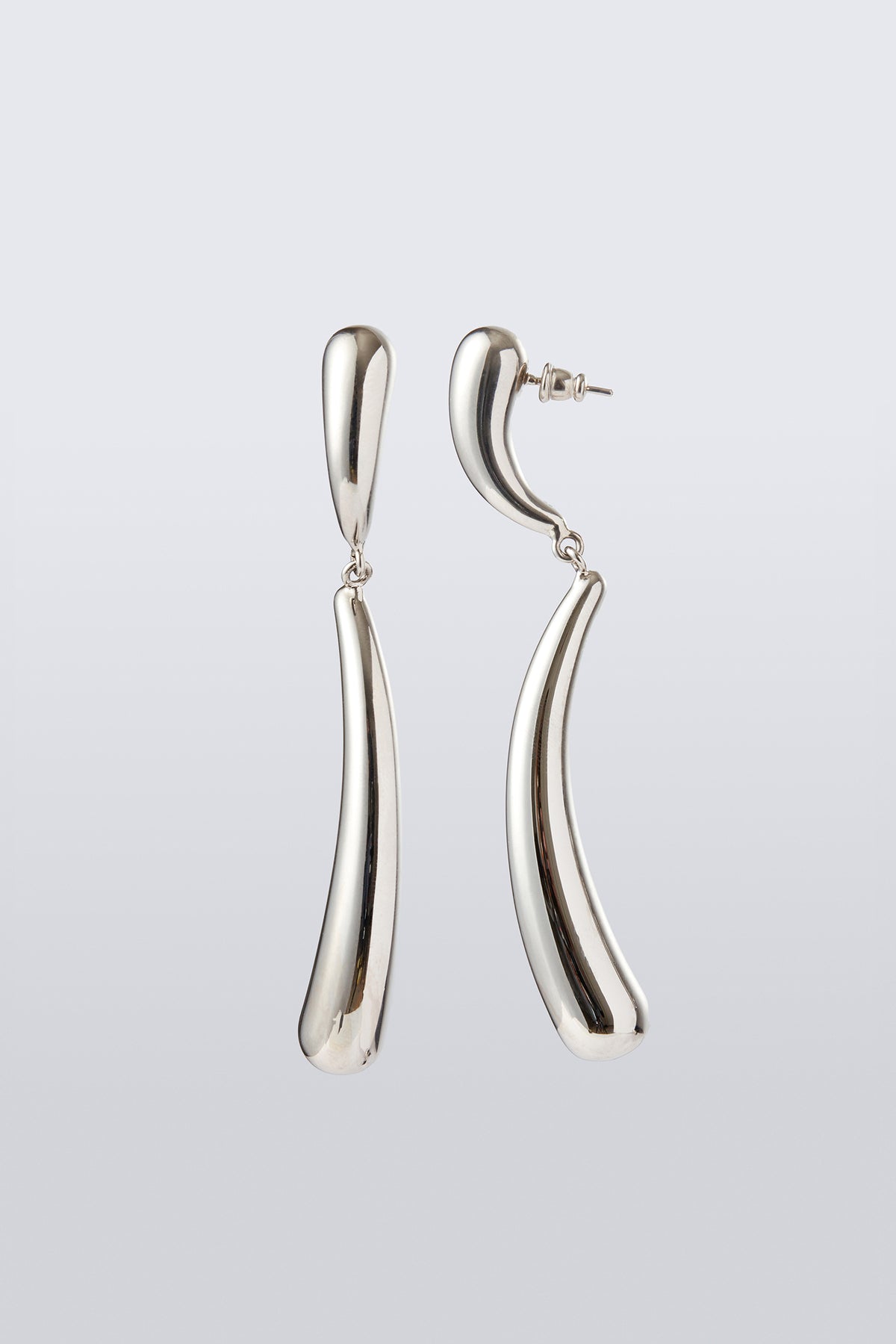 Blow Up Forma Earrings - Silver