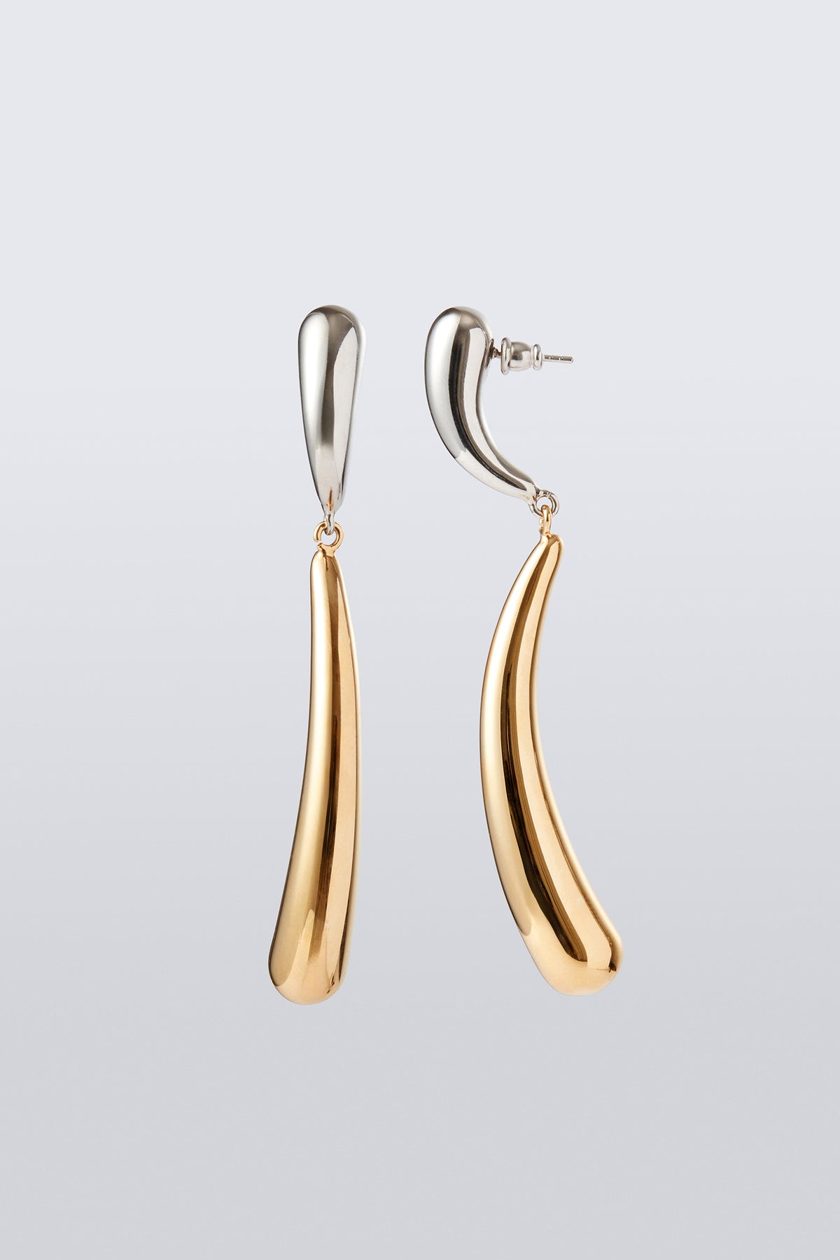 Blow Up Forma Earrings - Silver/Gold