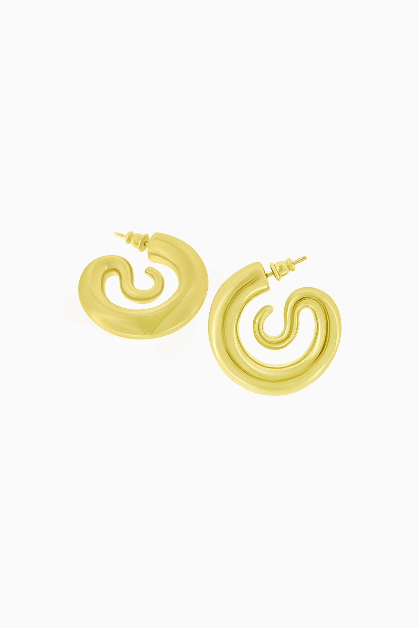 Serpent Hoops Small - Gold