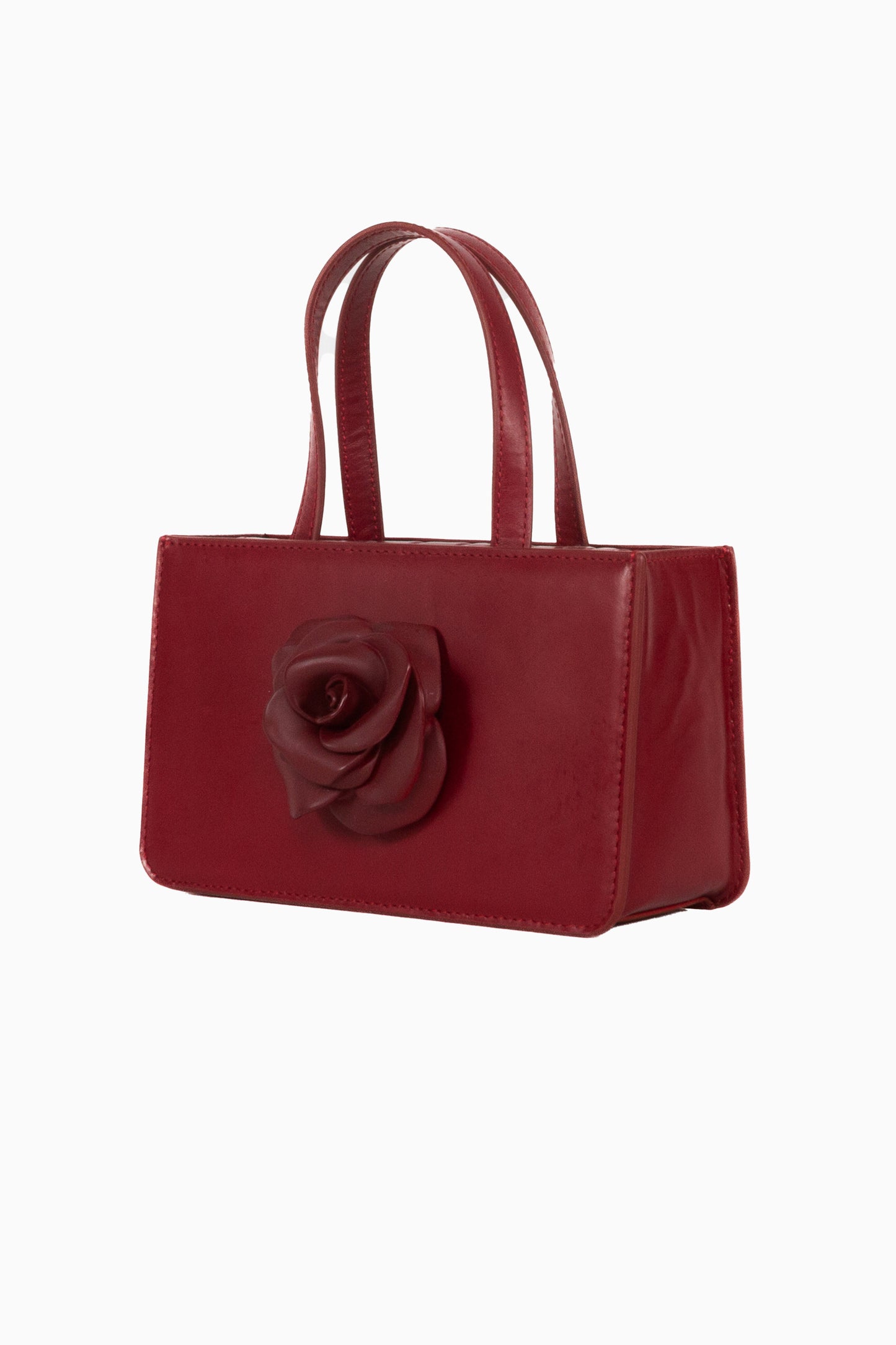 Small Rose Bag - Oxblood