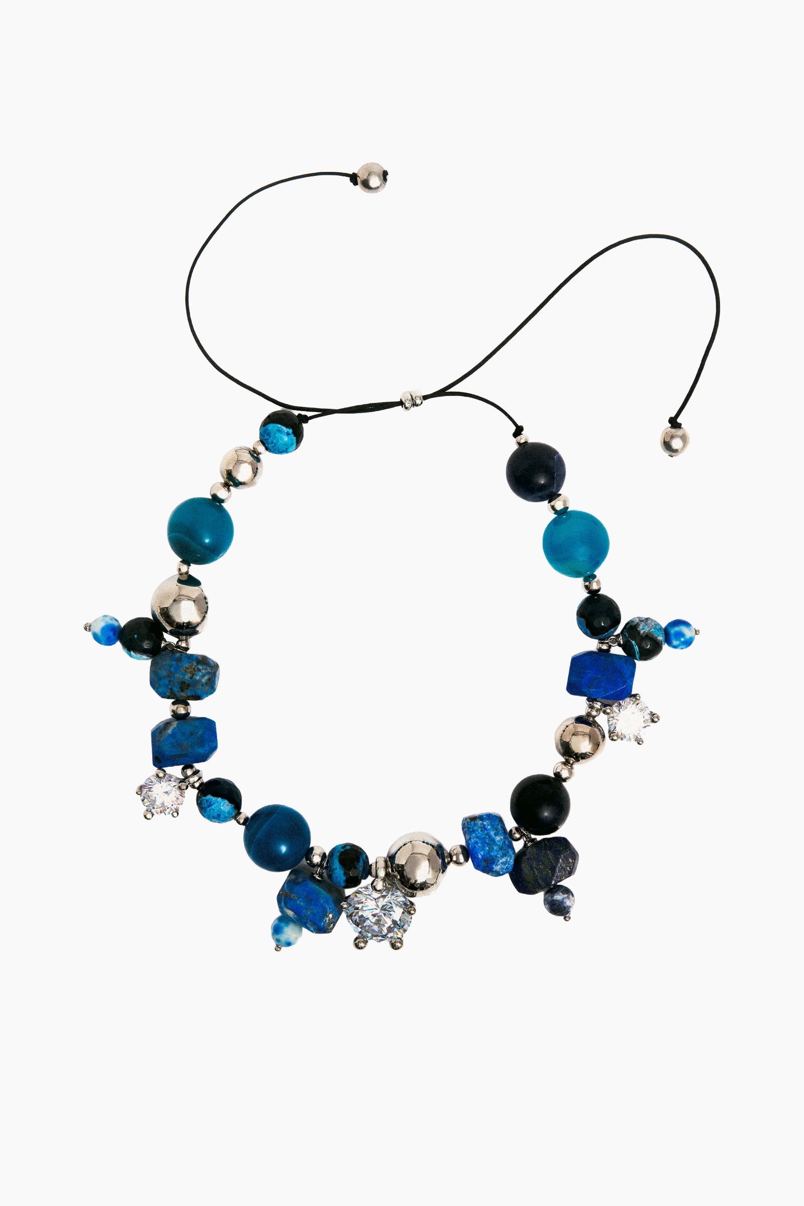 Ascolto Necklace - Azure Agate