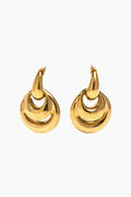 Blow Up Drop Earrings - Gold