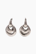 Blow Up Drop Earrings - Silver