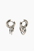Pierced Huggies - Silver