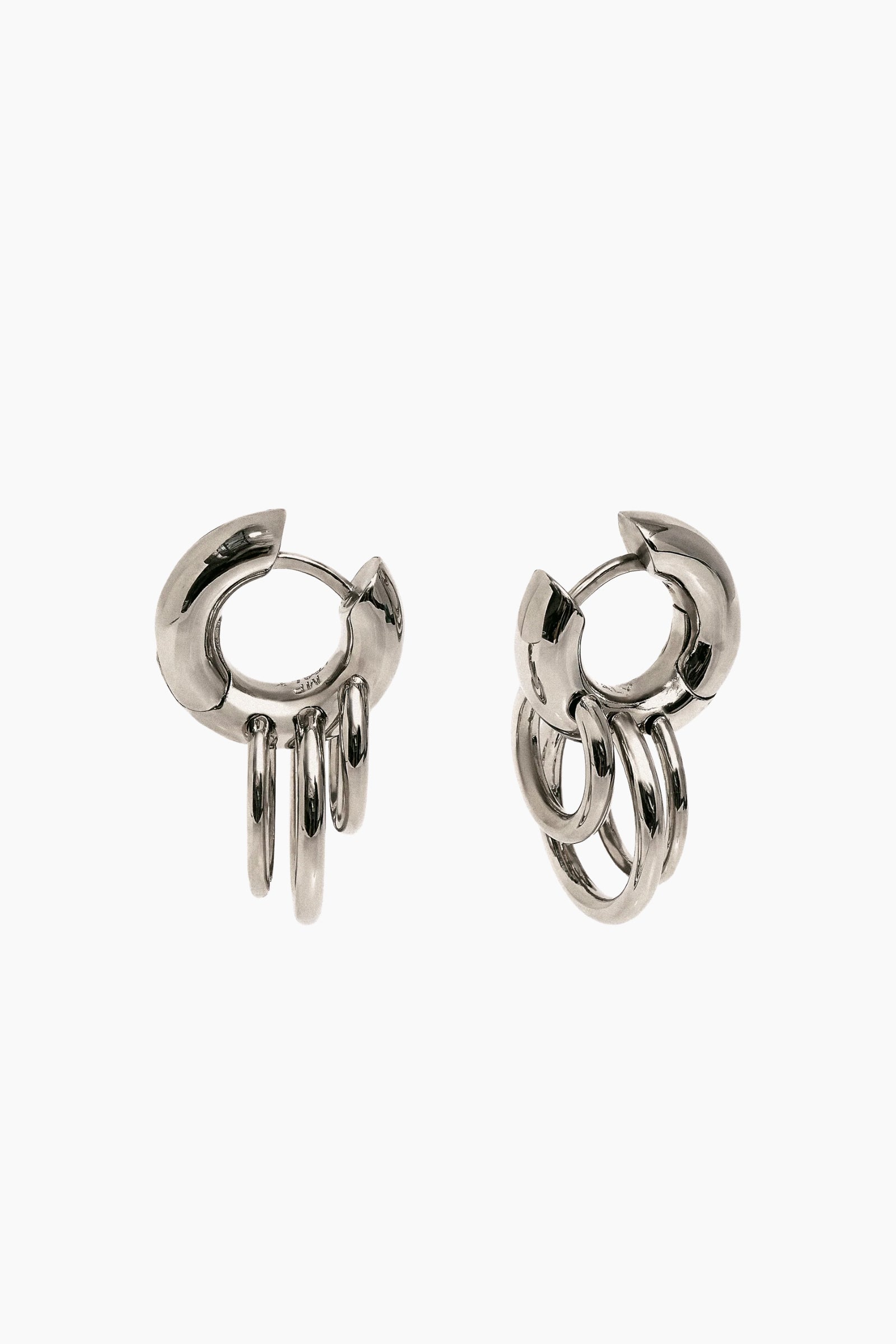Pierced Huggies - Silver