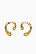 P Earrings Small - Gold