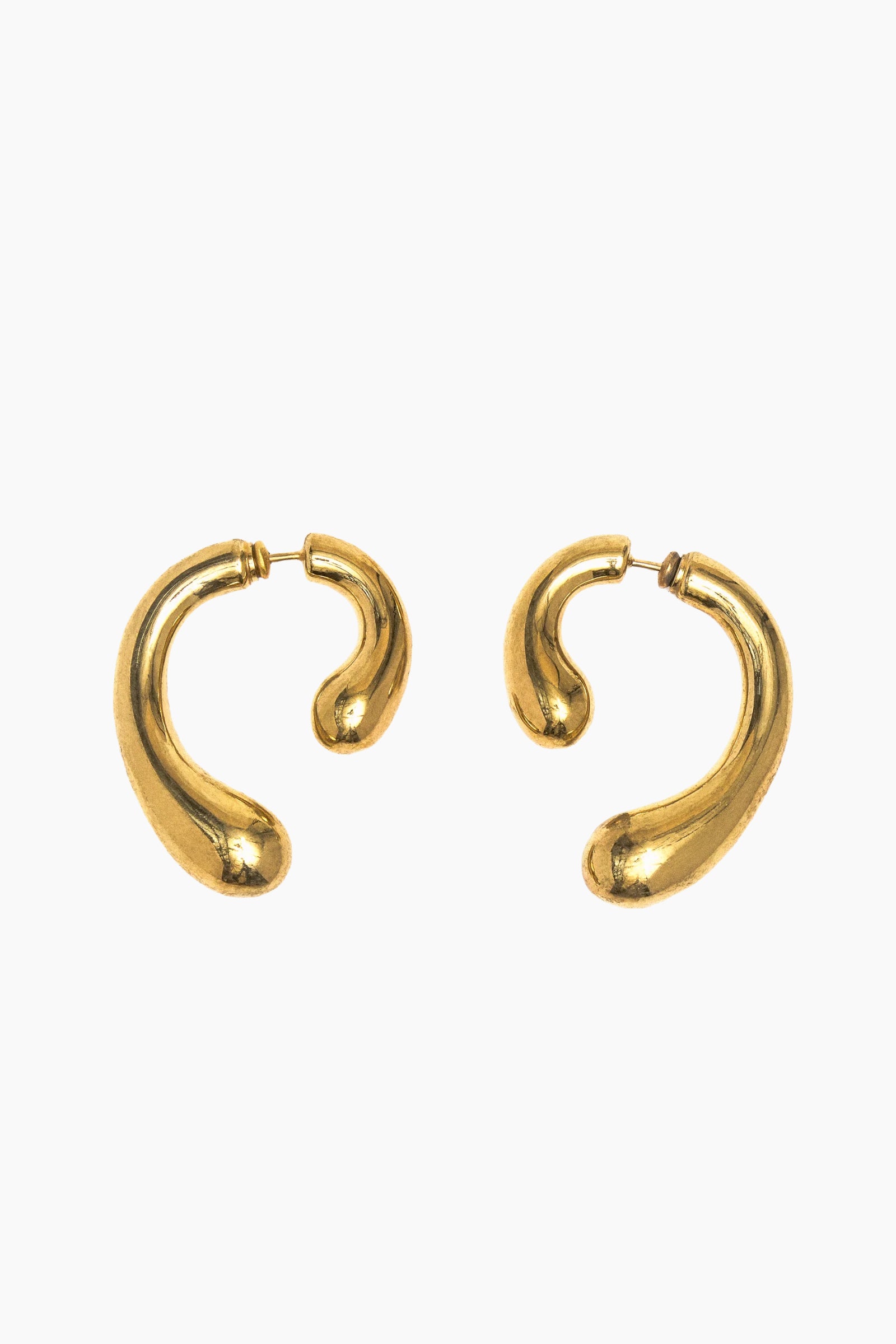P Earrings Small - Gold
