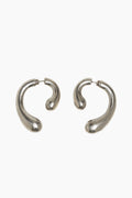 P Earrings Small - Silver