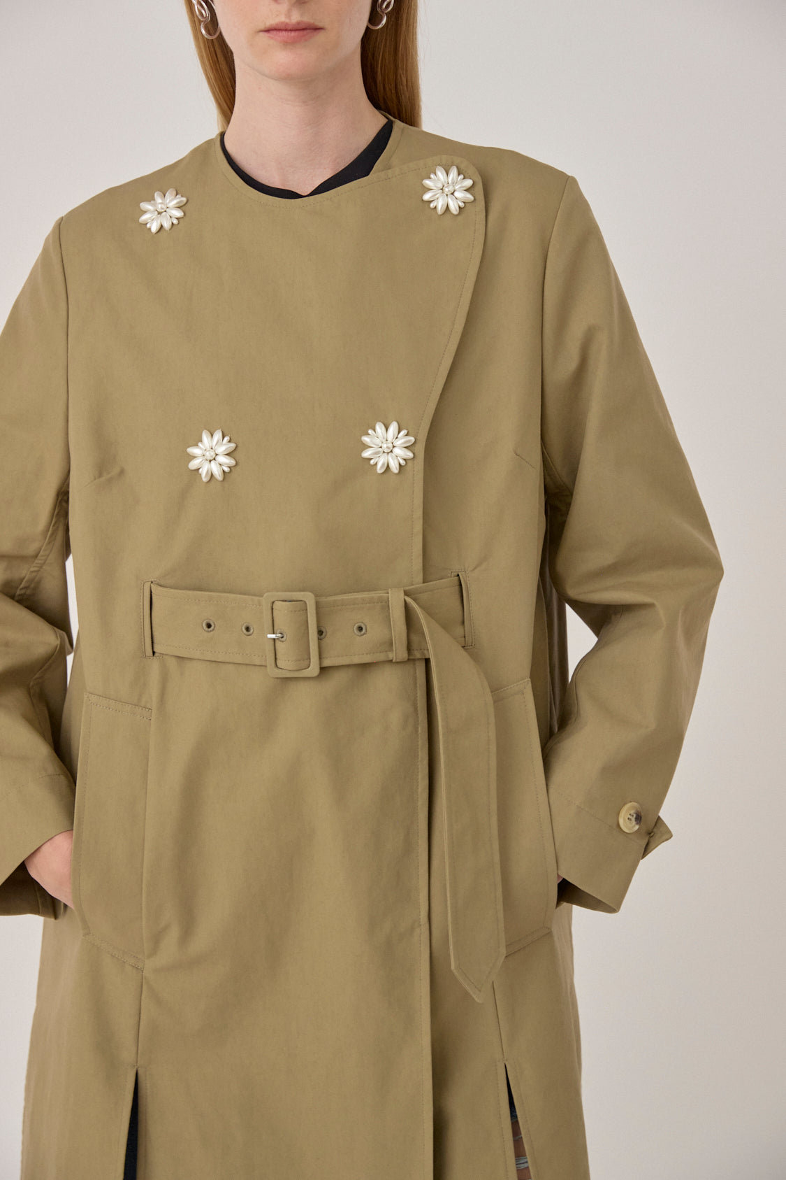 Belted Long Trench Coat