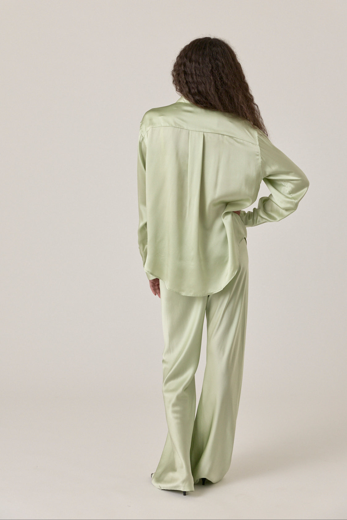 Bias Cut Pant - Mint
