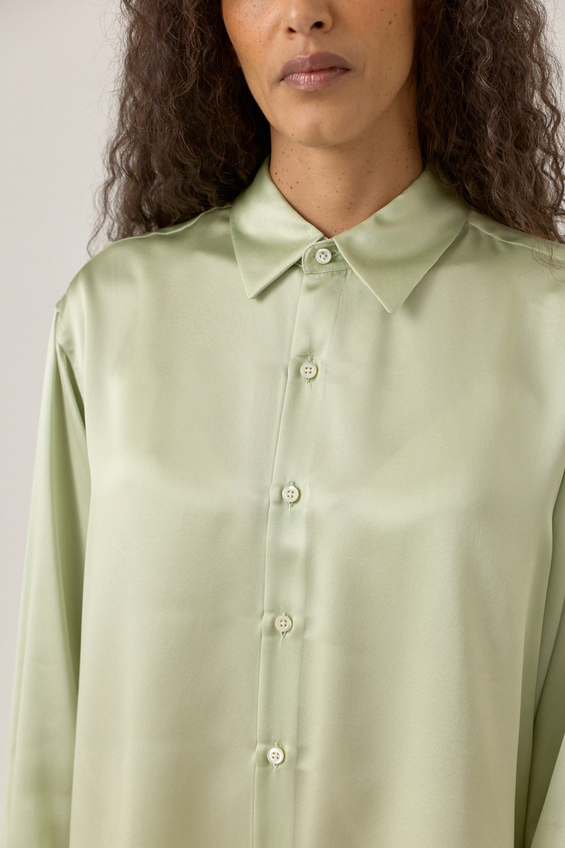 Silk Shirt - Mint