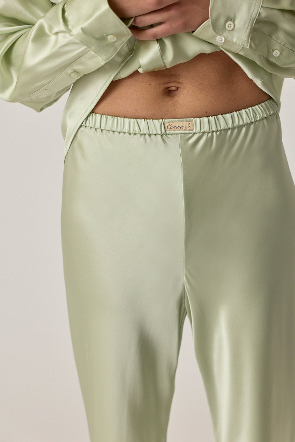 Bias Cut Pant - Mint